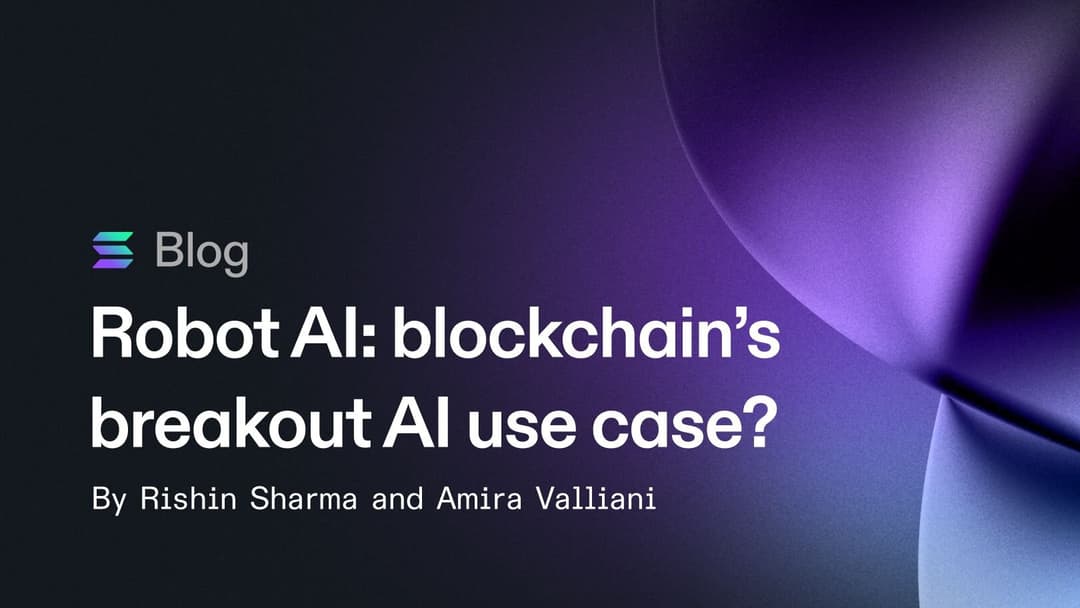 Robot AI: blockchain’s breakout AI use case?